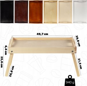 Kadax KADAX Stolik Śniadaniowy Do Łóżka Pod Laptop Taca 3
