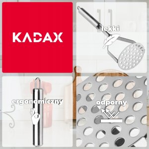 Kadax Ubijak Tłuczek Praska Do Ziemniaków Puree Stal 7