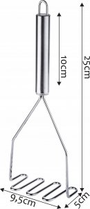 Kadax Ubijak Tłuczek Do Ziemniaków Puree Spiralny Stal 5