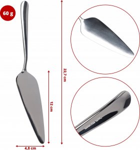 Kadax Łopatka Szpatułka Nóż Do Ciasta Tortu Stalowa 3