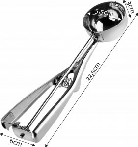 Kadax Gałkownica Łyżka Do Lodów Ziemniaków Ryżu Stalowa 5