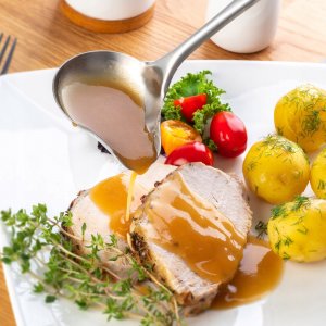 Kadax Nabierka Chochla Łyżka Wazowa Do Sosu Stalowa 30cm 4