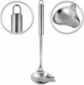 Kadax Nabierka Chochla Łyżka Wazowa Do Sosu Stalowa 30cm 5