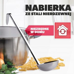 Kadax Chochla Nabierka Łyżka Wazowa Do Zup Sosu 7cm/60ml 3