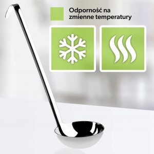 Kadax Chochla Nabierka Łyżka Wazowa Do Zup Sosu 7cm/60ml 7