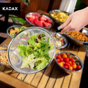 Kadax Sitko Kuchenne Nierdzewne Przesiewacz Mąki 12 cm 7