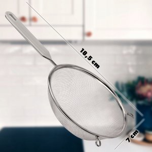 Kadax Sitko Kuchenne Nierdzewne Przesiewacz Mąki 7 cm 6
