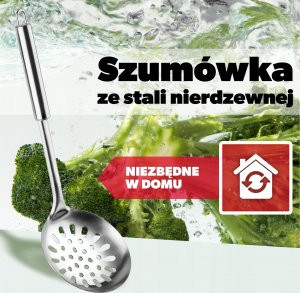 Kadax Łyżka Cedzakowa Szumówka Do Pierogów Klusek Stal 2