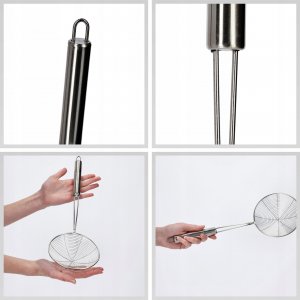 Kadax Łyżka Cedzakowa Szumówka Sitko Cedzak Stalowa 5