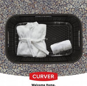 Kosz na pranie Kadax Curver Kosz Na Pranie Do Magla 45 L Ciemny Brąz 4
