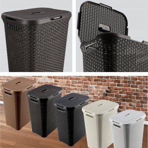 Kosz na pranie Kadax Curver Kosz Na Pranie Pojemnik Na Bieliznę 60L 5