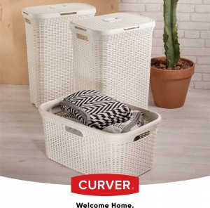 Kosz na pranie Kadax Curver 193010 kosz na bieliznę Style, 40L 3