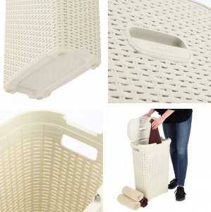 Kosz na pranie Kadax Curver Kosz Pojemnik Na Pranie Bieliznę Wąski 40L 3