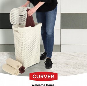 Kosz na pranie Kadax Curver Kosz Pojemnik Na Pranie Bieliznę Wąski 40L 4