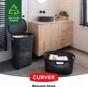 Kosz na pranie Kadax Curver 245662 kosz na bieliznę Infinity Recycled 10