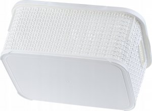 Kosz na pranie Kadax KADAX Koszyk Kosz 6L Pojemnik Z Pokrywą Biały 2szt 8