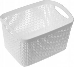 Kosz na pranie Kadax Pojemnik Pudełko 6,6L Organizer Kosz Biały 2szt 6