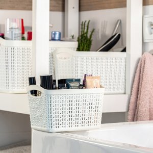 Kosz na pranie Kadax Koszyk Kosz Pojemnik 1,5L Koszyczek Biały Pudełko 2