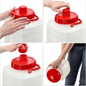 Kadax Beczka Z Kranikiem Kanister Baniak Na Wodę 15L 5