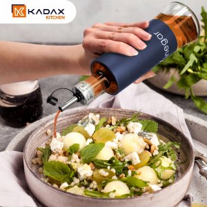 Kadax Dozownik Szklany Butelka Na Oliwę Ocet 320ml 2