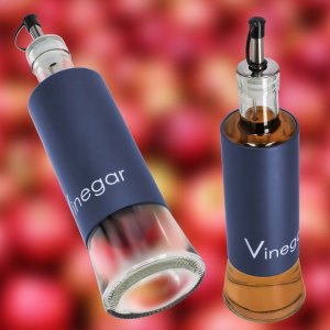 Kadax Dozownik Szklany Butelka Na Oliwę Ocet 320ml 6