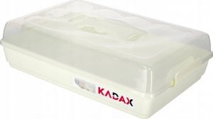 Kadax Pojemnik Pudło Na Ciasto Babkę Przykrywka Kremowy 1