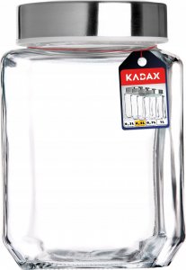 Kadax Pojemnik Na Żywność Szklany Z Pokrywką 500ml Biały 2