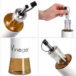 Kadax Butelka Na Oliwę Olej Szklana Dozownik 320ml 2szt 7