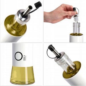 Kadax Butelka Na Oliwę Olej Szklana Dozownik 320ml 2szt 4