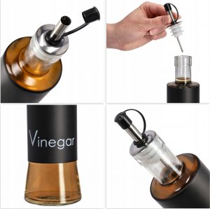 Kadax Butelka Na Oliwę Olej Szklana Dozownik 320ml 2szt 7