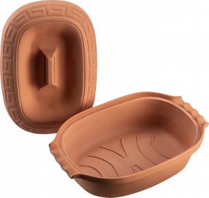 Kadax Kadax Garnek Rzymski Gliniany Owalny Forma 5L 6