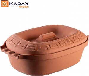 Kadax Kadax Garnek Rzymski Gliniany Owalny Forma 5L 7