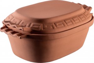 Kadax Garnek Rzymski Gliniany Owalny Forma 6L 5