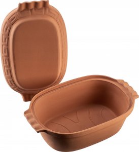 Kadax Garnek Rzymski Gliniany Owalny Forma 6L 6