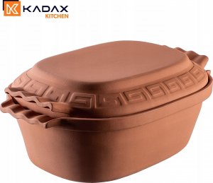 Kadax Garnek Rzymski Gliniany Owalny Forma 6L 7