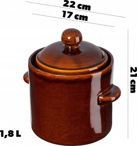 Kadax Beczka Garnek do Kiszenia Hermetyczny 1,8L 3