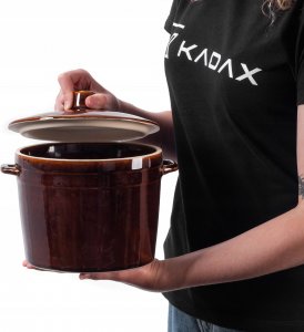 Kadax Garnek Kamionka do Kiszenia Na Smalec 2,5L 2