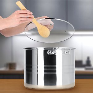 Kadax Garnek Stalowy Z Pokrywką Indukcja Bigos 30cm 16 L 6