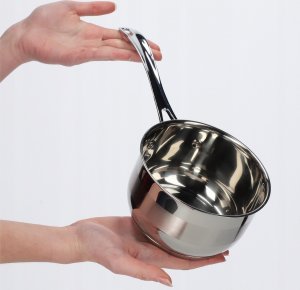 Kadax Rondelek Stalowy Garnek Z Rączką 15 cm 1,2 L 5