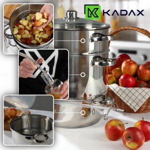 Kadax KADAX Sokownik Parowy 8L Indukcja Garnek Gaz 3W1 4