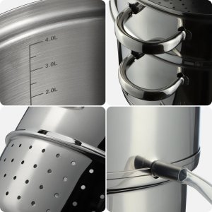 Kadax KADAX Sokownik Parowy 8L Indukcja Garnek Gaz 3W1 5