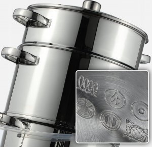 Kadax KADAX Sokownik Parowy 8L Indukcja Garnek Gaz 3W1 10