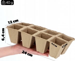 Kadax Doniczki Torfowe Na Rozsady Sadzonki 3x8szt. 6