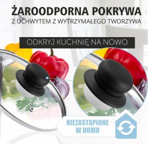 Kadax Pokrywa Żaroodporna Szklana 14cm 2