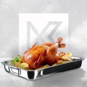 Kadax Brytfanna Blacha Z Rusztem Do Pieczenia Stal 30cm 5