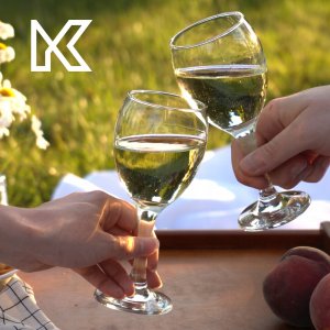 Kadax KADAX Kieliszki Do Wina Białego 245ml Zestaw 6szt 2