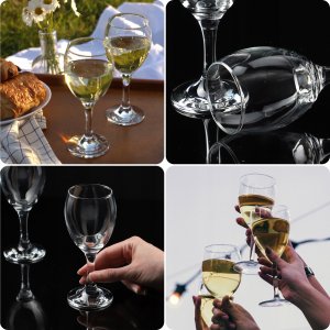 Kadax KADAX Kieliszki Do Wina Białego 245ml Zestaw 6szt 10