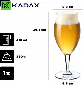 Kadax Pokal Kufel Do Piwa Drinków Szklanka Szkło 410ml 3