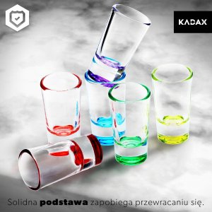 Kadax Kieliszki Do Wódki Shotów Komplet 6 szt 28 ml 3