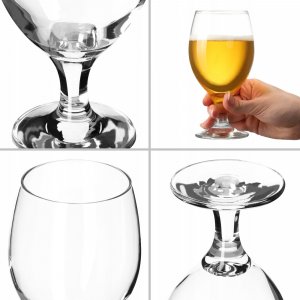 Kadax Kufle Do Piwa Pokale Szklanki Na Nóżce 400ml 4szt 10